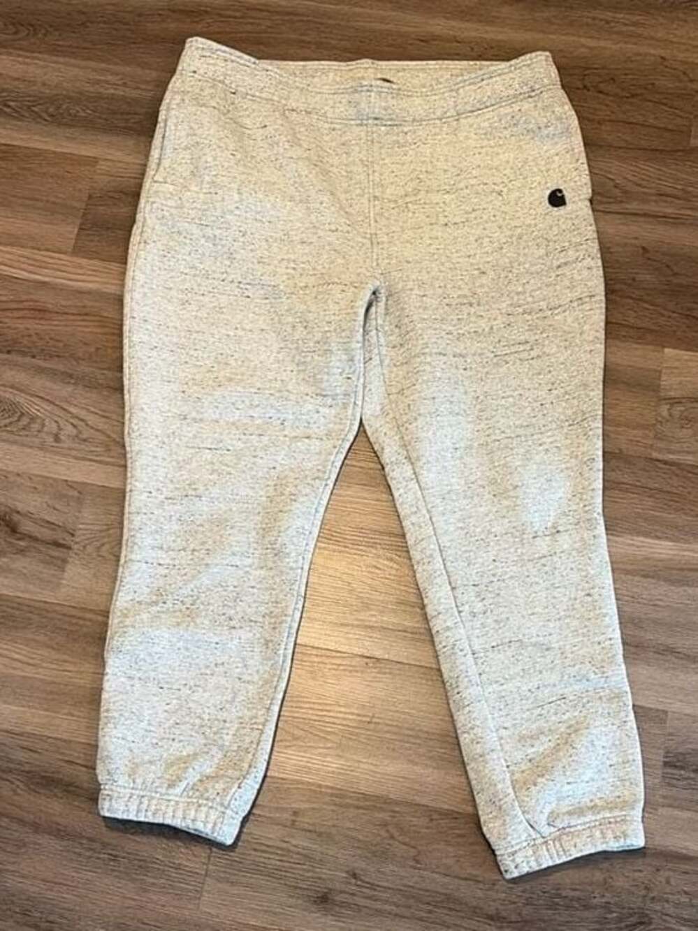 Carhartt Women's Relaxed Fit Fleece Joggers Grey Heather Size XL (16-18)